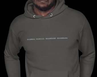 バイナリコードパーカー：面白いプログラマーへのギフト、ミニマリストテクノロジー