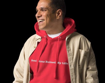 Semicolon Ruined My Life Hoodie: Funny Coder Gift, Geek Tech Apparel