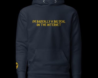 Big Deal on the Internet Hoodie – Funny Social Media Loungewear