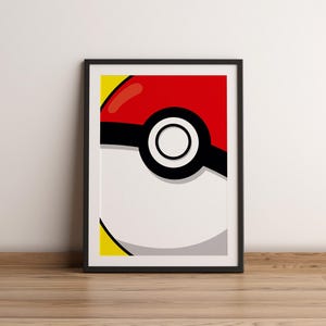 ポケモン ポケボール ポスター A3サイズ |オタクゲーミングポスター |子供部屋 |マンガファンへのギフト壁飾り |日本 | 90年代のビデオゲーム