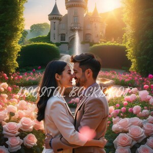 15 Valentine's Day Castle Backdrop,Composite backgrounds for Valentine's Day,Maternity Wedding Background,Studio Photo Backdrop