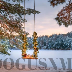 Christmas Winter Background,Christmas Composite ,Fine Art Holiday portrait digital backdrop,Portrait backdrops