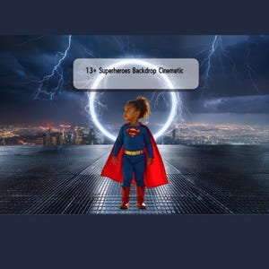 13 Super Hero Backdrop Cinematic, Fantasy Character backdrop,Super Hero Portrait Background,Super Hero Cosplay Background,Composite