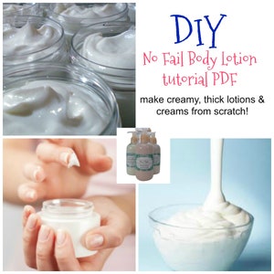 Zelfstudie lotion en crème pdf-download/ No Fail-recept / Bevat informatie over het maken van je eigen recepten en batchcalculator