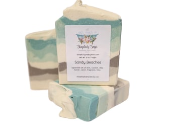 Sandy Beaches Soap - artisan small batch made with natural skin loving ingredients