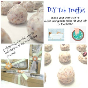 Tub Truffle PDF - DIY Bath Melt-recept / Mijn favoriete badtraktatie, romige, luxe, geurige, verslavende badcreamer