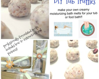 Tub Truffle PDF - DIY Bath Melt Recipe/ My favorite tub treat, creamy, luxurious, fragrant, addictive bath creamer