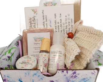 Spa in a Box  - Luxury Artisan soap and skin care - Bath and Body Gift Set