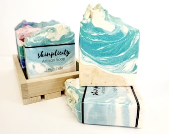High Tide Soap, Beach Collection - Vegan blend of oils to nourish skin, big sudsy lather, can't wait for summer!