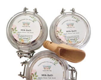 Milk Bath Soak – Tub Soak with Natural Salts & Botanicals - choose from 4 scents
