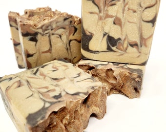 Mocha Cin Soap , handmade small batch, holiday gifts, soap favors stocking stuffer, free shipping