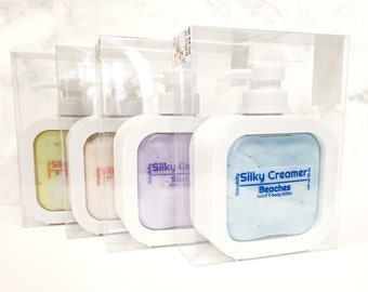 Body Lotion - soothing, buttery, hydrating, - 10 oz reusable square container, choose from best selling scents