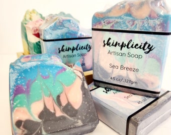 Sea Breeze Soap - Oregon Coast collection - Vegan blend of oils to nourish skin, big sudsy lather, can't wait for summer!