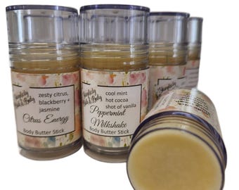 Body Butter Stick/Skin glaze/solid lotion/heel and elbow rescue