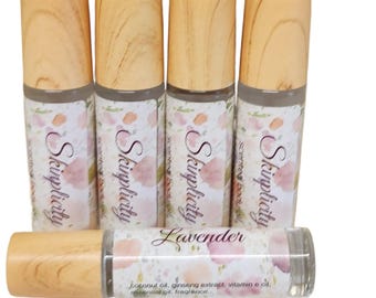 Scented Body Oil Roll On – Natural Botanical Extracts, Vitamin E, Fragrance (0.33 oz)