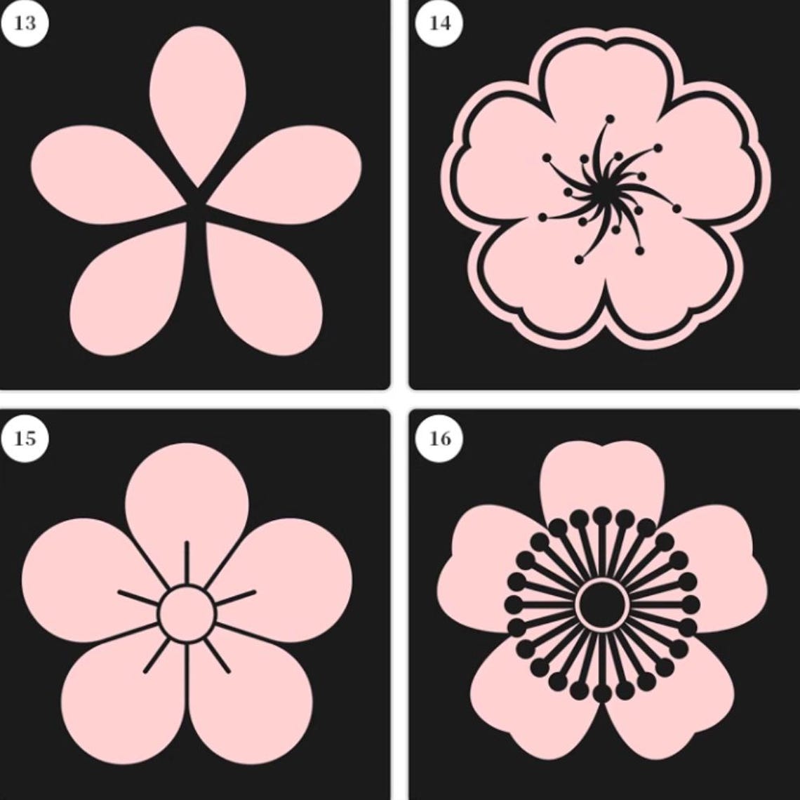 Petal Fall Procreate Brush – Cherry Blossom & Peach Flower Patterns for ...