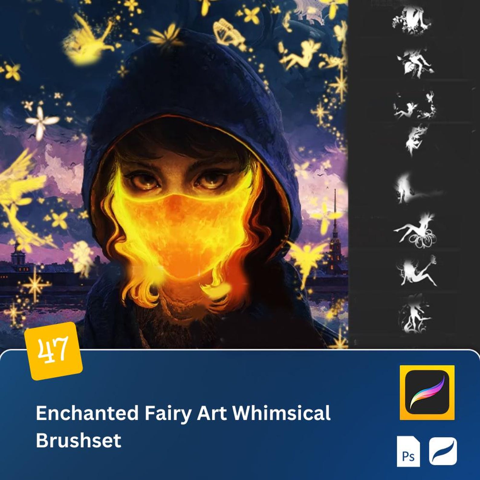 Enchanted Fairy Art Procreate and PS Brushset Whimsical Brushes for ...