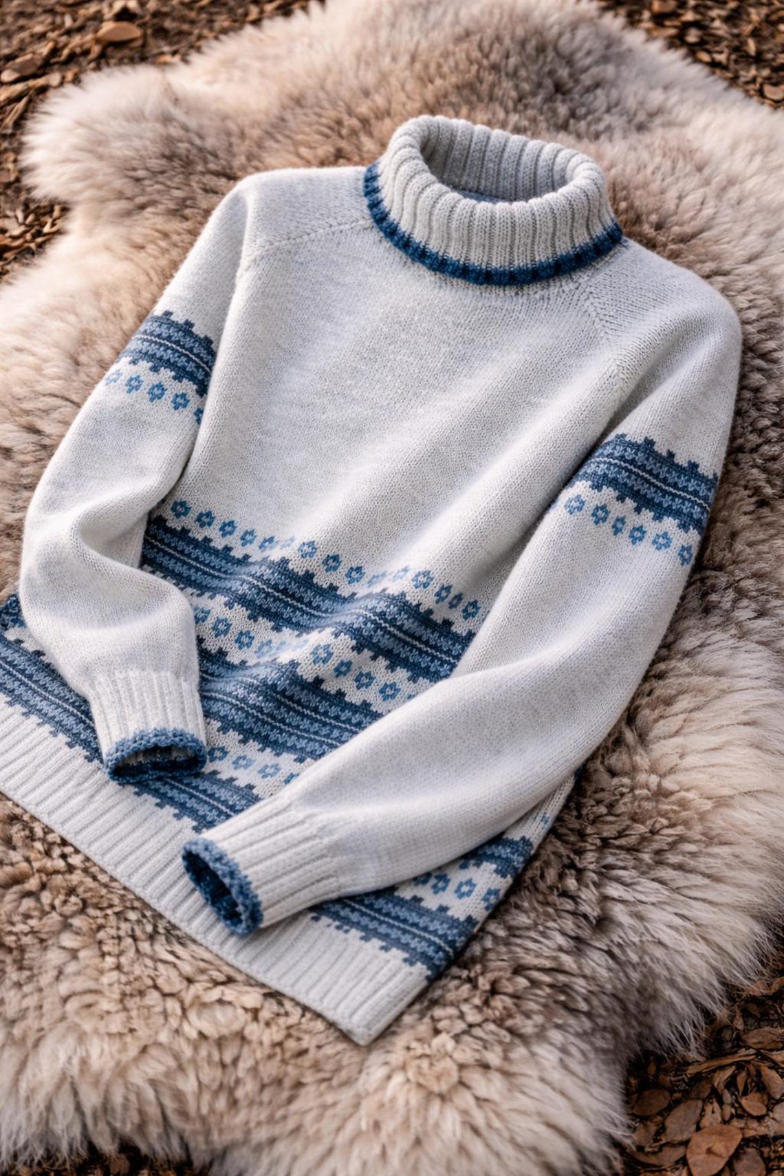Intro Price 1 Again! – Retro Nordic Sweater Knitting Pattern PDF ...