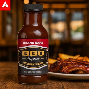 Gepersonaliseerde labelontwerpservice voor fles of buikband | Digitaal bestand voor levensmiddelenverpakkingen, sauzen, sap, honing en meer