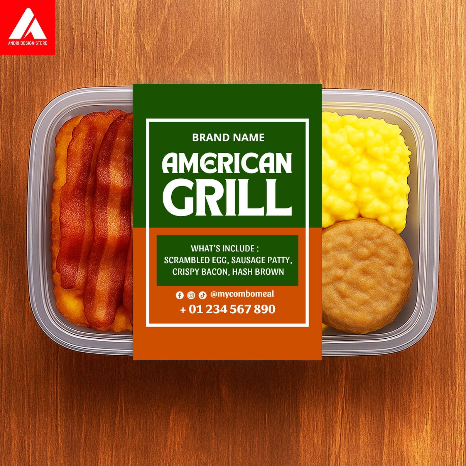 Editable Food Label Template: Custom Meal Prep Packaging (canva ...