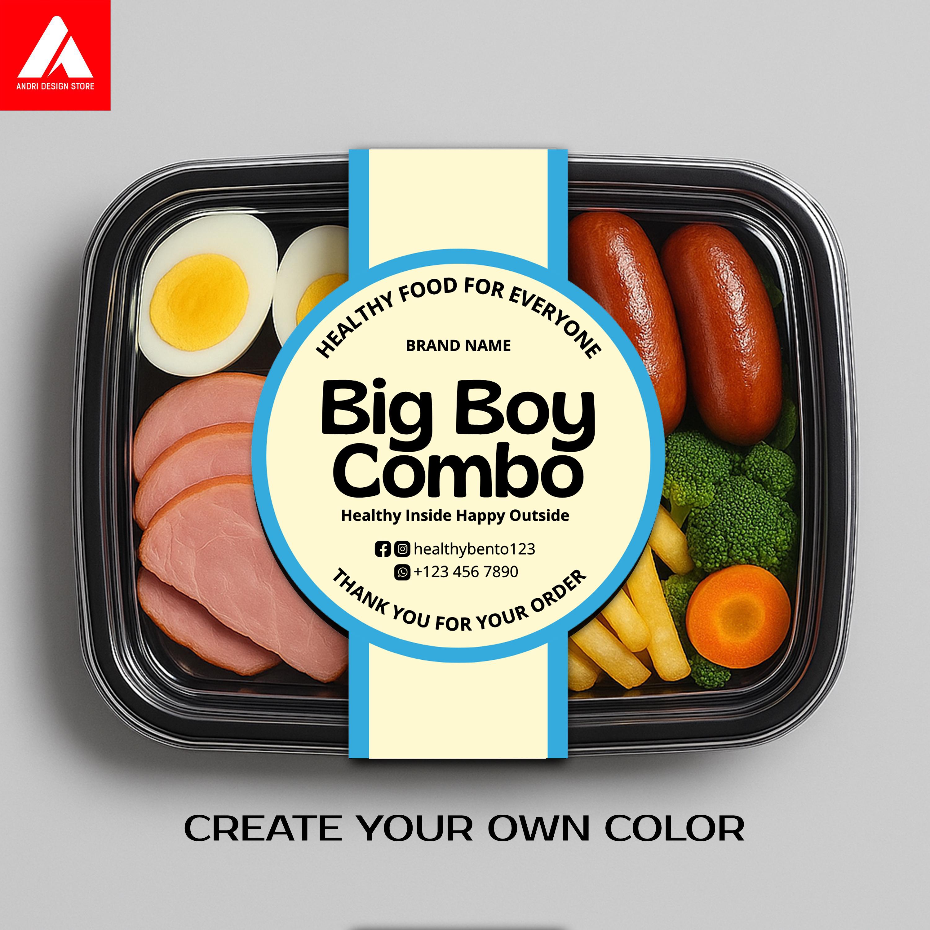 Custom Food Label for Meal Prep and Takeaway | Business Label for ...