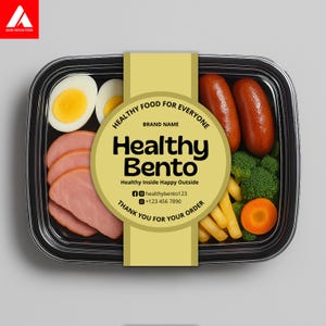 Custom Food Label for Meal Prep and Takeaway | Business Label for Homemade Meals and Food Delivery | Canva Printable Food Packaging Sticker