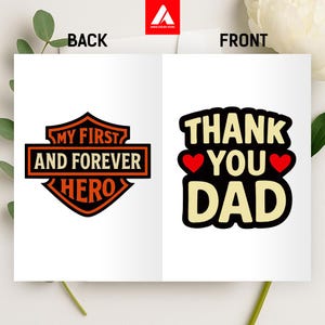 Cartão de felicitações editável com design raro, ideia de presente para seu pai | Design exclusivo de cartão comemorativo para o Dia dos Pais, modelo Canva