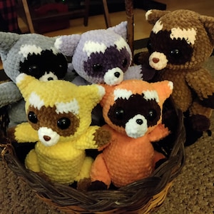 Amigurumi Raccoon ~8&quot;