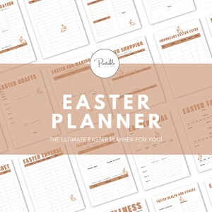 Easter Planner – Easter Printable – Easter Bunny – Easter Organizer – Holiday Planner – Printable Planner – Spring Planner
