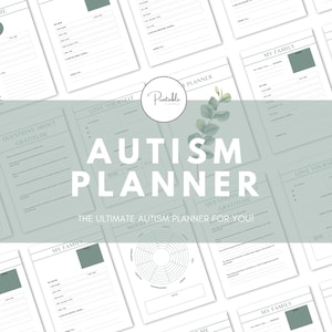 Autism Planner – Autism – Autism Workbook – Autism Journal – Autism Tracker – Daily Routine Chart – Autism Planner Adult