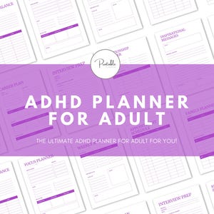 Adhd Planner Adult, Adhd Planner, Adhd Journal, Adhd Planner PDF, Planner Prinatble, Adhd Adult Planner, Adhd Goal Setting
