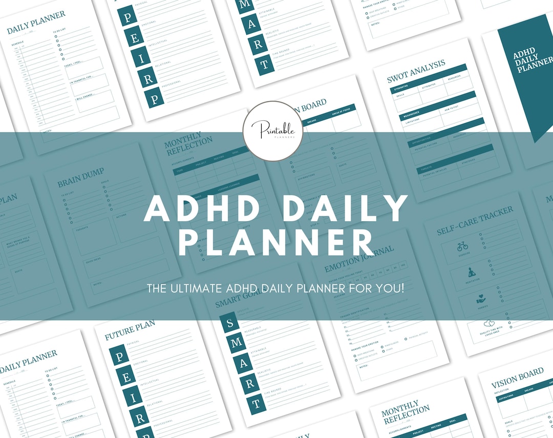 Adhd Daily Planner – Adhd Planner – Productivity Planner – Adhd ...