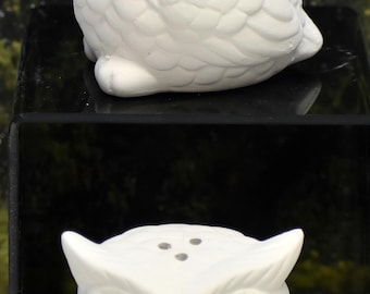 Owl Salt and Pepper Shaker Set: Ready to Paint Kitchen Decor