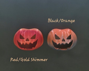 Jack o Lantern Pumpkin Magnetic Jumping Spider Hide