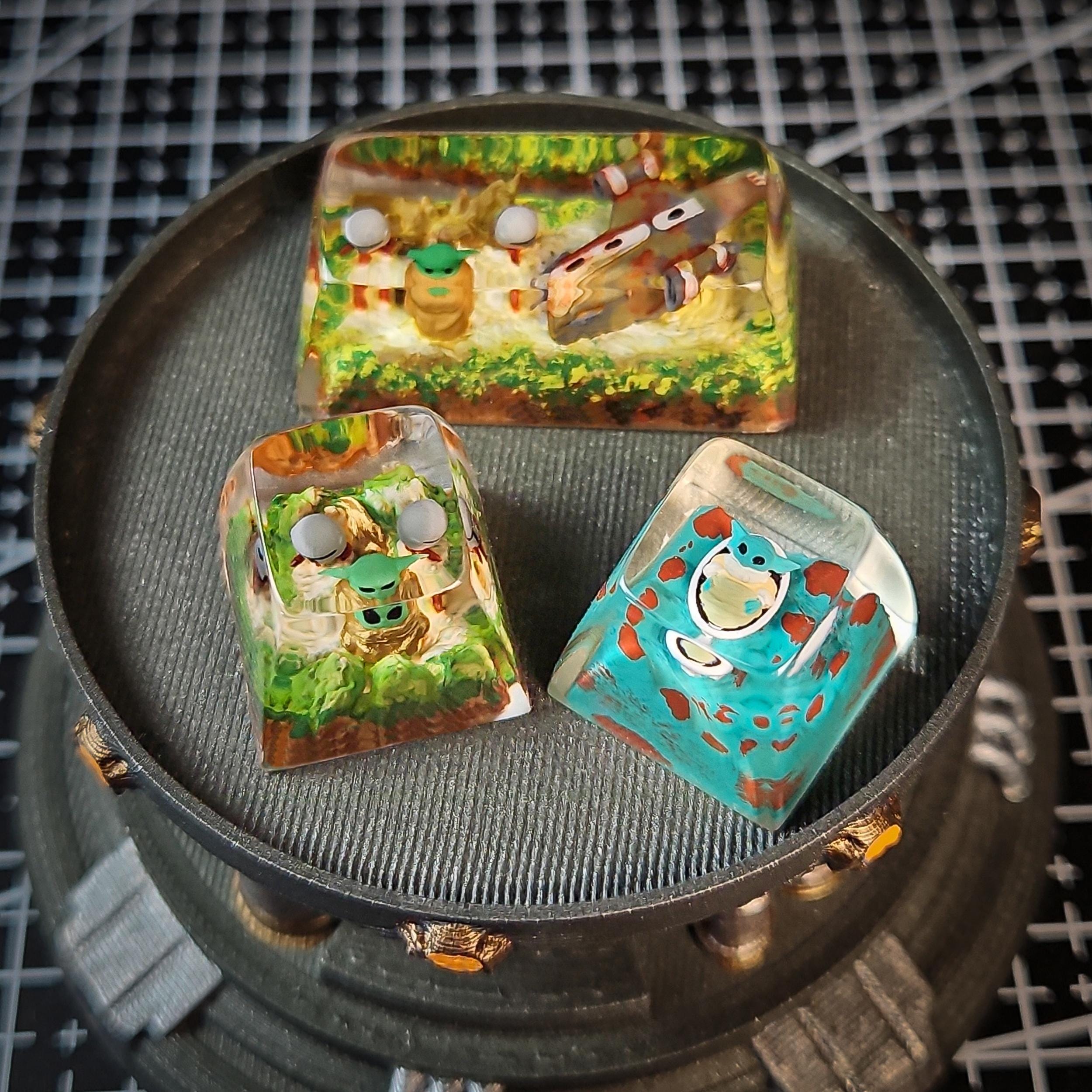 Man.da.lor 2U Keycap, Handmade Keycap, Keycap Mandalorian, Unique ...