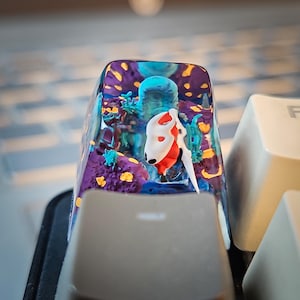 HOR.NET KEYCAP, Ho.llo.w Kn.ight Artisan Keycap, Resin Keycap for Handmade Gift, Birthday Gift for him,Handmade keycaps.