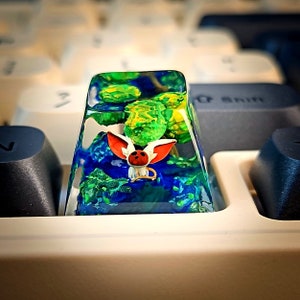 Mo.m0 Keycap, Ava.tar Ap.a Keycap,Anime Keycap, Character Keycap, Birthday Gift, Halloween Gift, Artisan Keycap, Handmade Keycap for Gamer