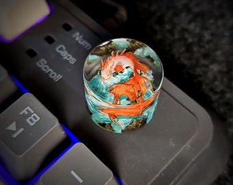 Koi Dragon Volume Knobs for mechanical keyboard, Volume Knobs gaming gear, Keychron knobs gifts for boyfriend's birthday.