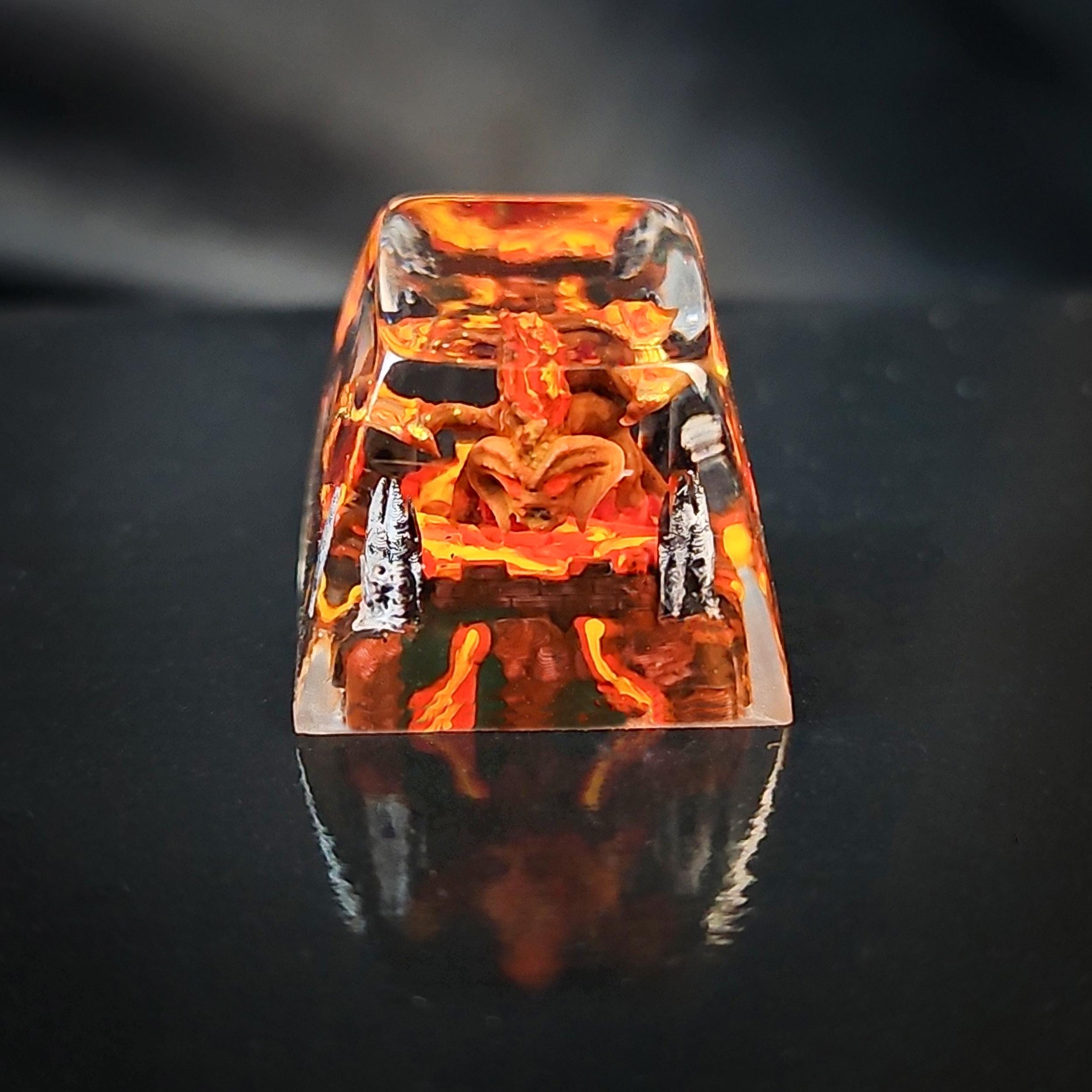 L.0.THE RINGS KEYCAP, Baorog Keycap, Handmade Keycap, Keycap 1u, Red ...