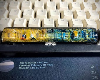 Anime D.rag0.nball resin handmade spacebar, anime spacebar, anime handmade spacebar, gift for anime's fan, christmas gift, decor keyboard.