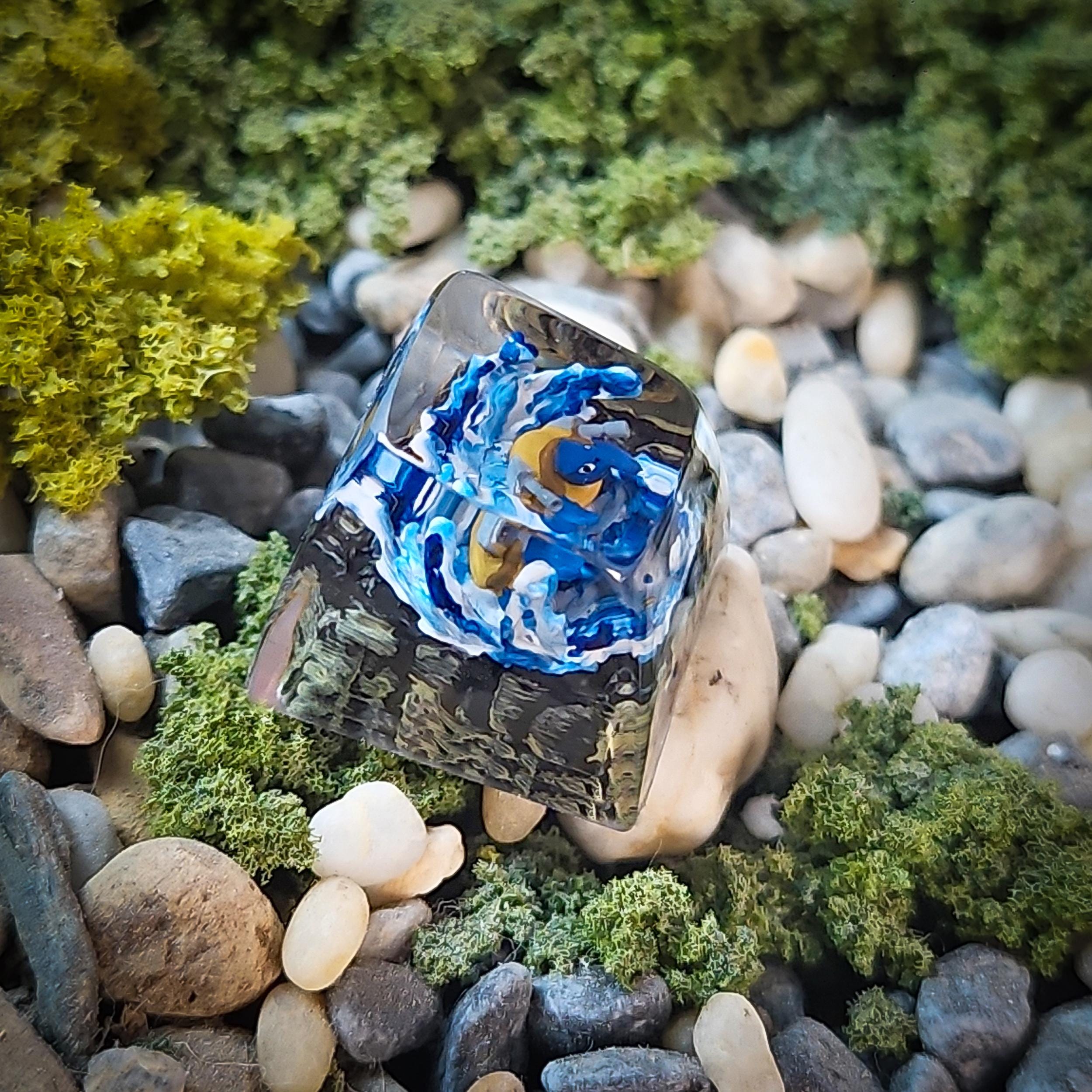 Blastoise Turtle Artisan Resin Keycap, Anime Character Keycaps ...