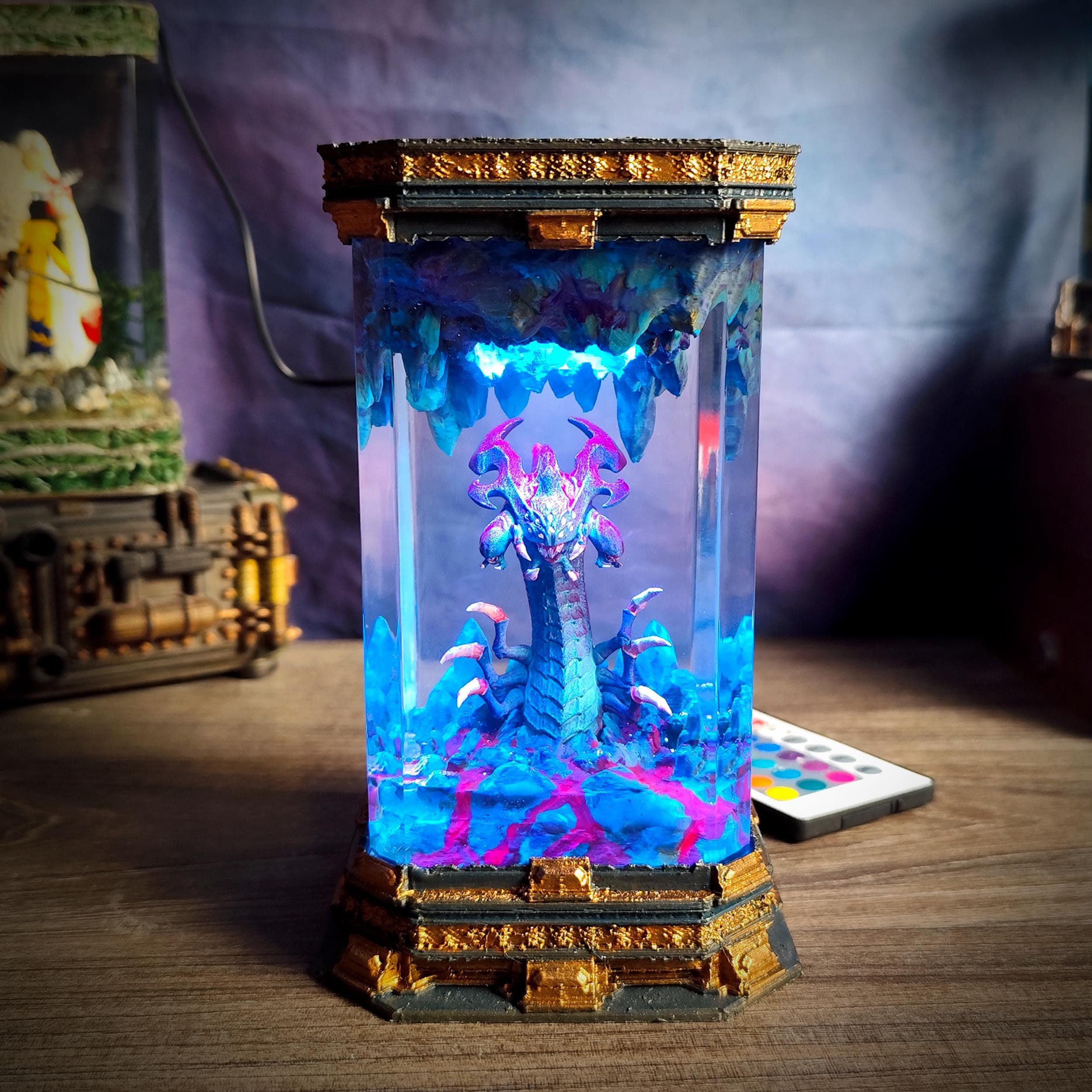 Baron Nashor Resin Lamp | League of Legends Inspired Epoxy Night