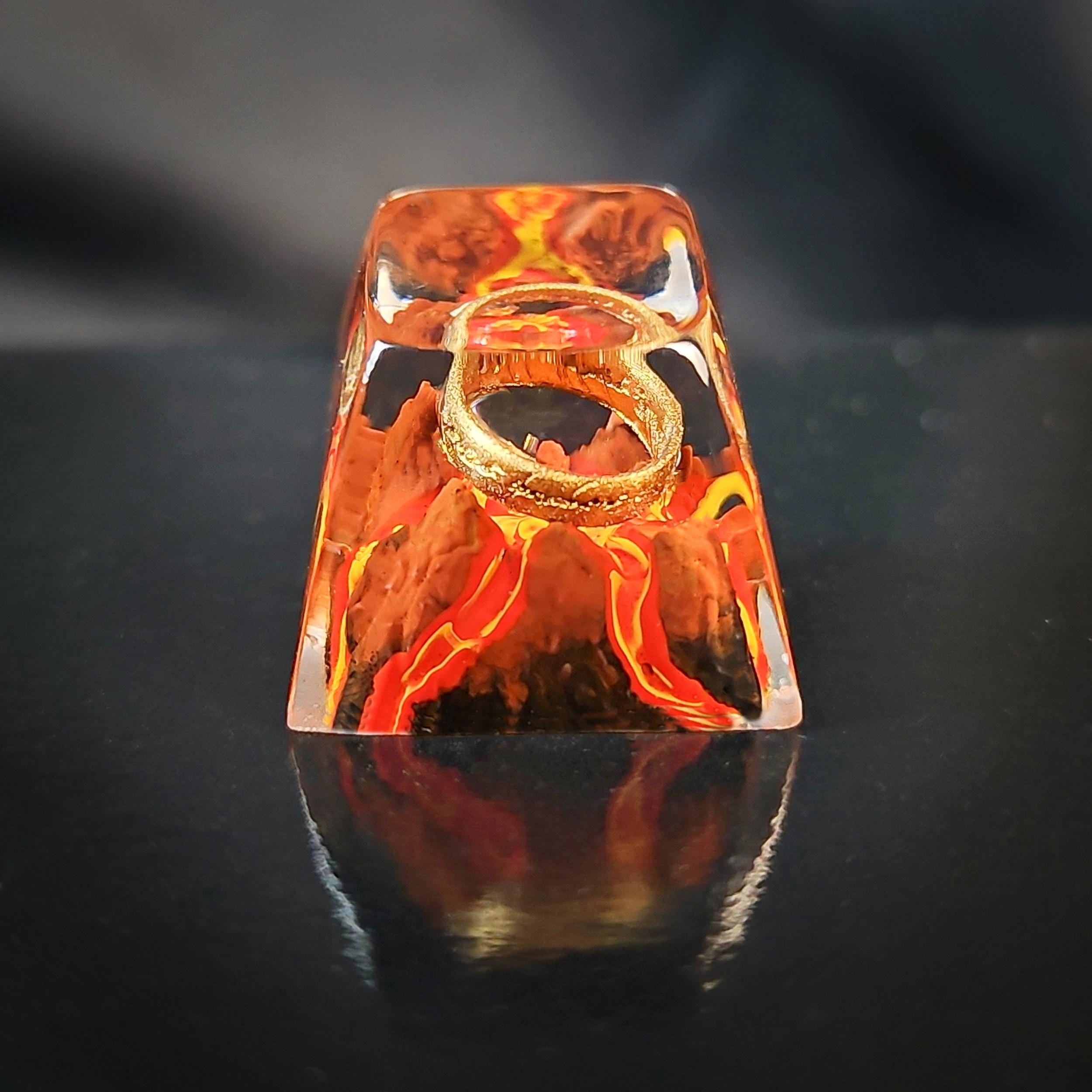 L.0.THE RINGS KEYCAP, Baorog Keycap, Handmade Keycap, Keycap 1u, Red ...