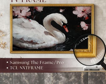 Antique Gold TV Frame for Samsung The Frame & TCL: Elegant Wood Bezel