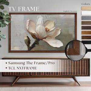 Colorful Oak TV Frame for Samsung The Frame & TCL TVs, Rustic Wood TV bezel, Wall Decor, The Frame Tv size 32, 43, 50, 55, 65, 75, 85 inches