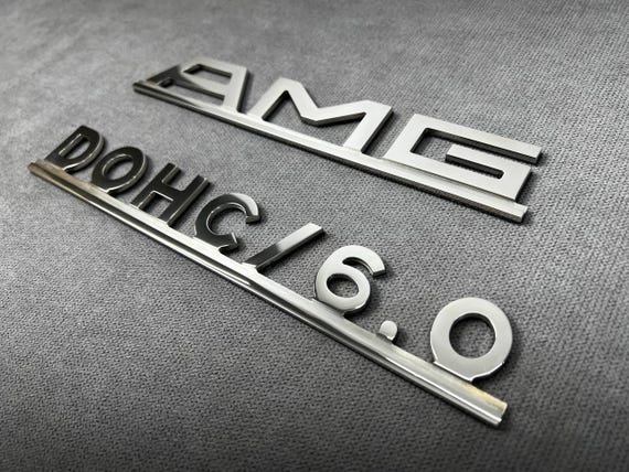 メルセデス W126 W124 W116 R107 用 AMG DOHC/6.0 エンブレムセット 