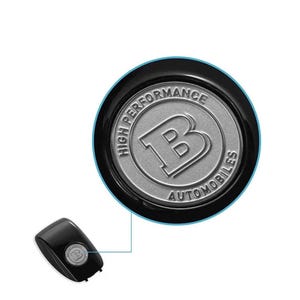Estuche para llaves con emblema de metal estilo Brabus para coches Mercedes-Benz