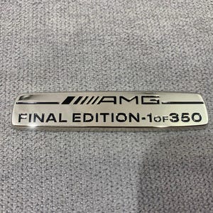 Amg Final Edition 1-350 Badge Emblem Logo Mercedes Benz Logo On The Ashtray