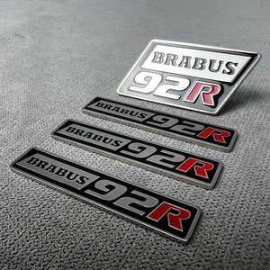 Set Custom Stainless Steel Badge Smart 92R - Personalized Car Emblem