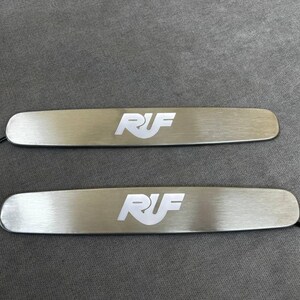 Metallic White RUF Style Door Led Sill Plates - Personalized RUF Car Decor